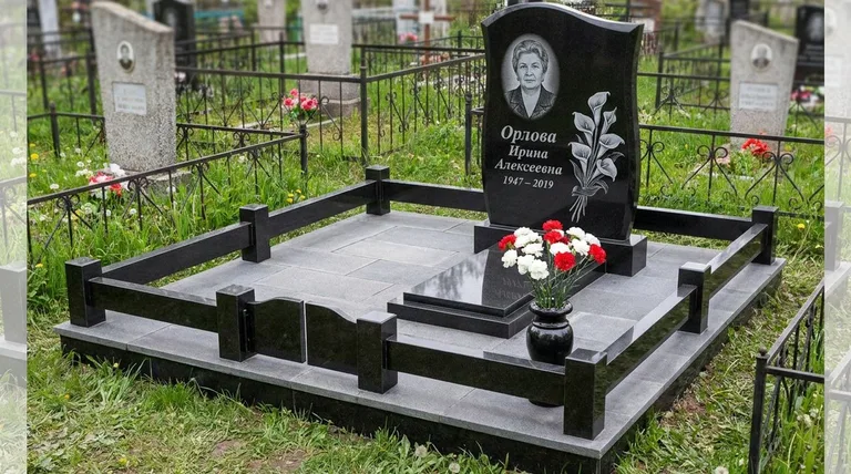 Памятник с гравировкой калл — выполненная работа «Орлова» в Ярославле