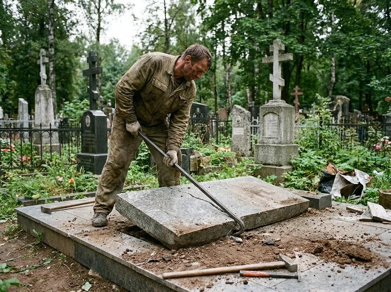 Демонтаж гранитной плитки и мощения участка в Ярославле