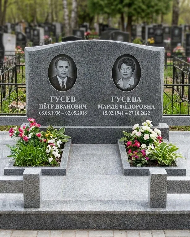 Памятник под ключ из белого мрамора в Ярославле