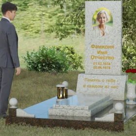 Памятник комбинированный вертикальный - П069