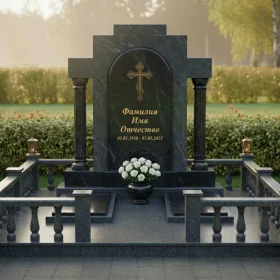 Элитный православный вертикальный памятник - ПН192