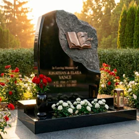 Элитный двойной светский памятник - ПН195