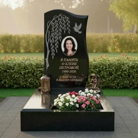 Светский гранитный памятник для одного - ПН251