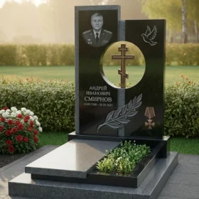 Элитный православный гранитный памятник - ПН329