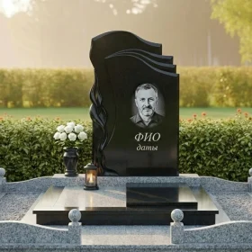 Элитный гранитный памятник для одного - ПН466