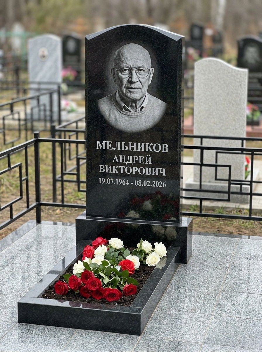 Портрет на памятнике в Ярославле — Мелкое лицо с общего фото — портрет под гравировку
