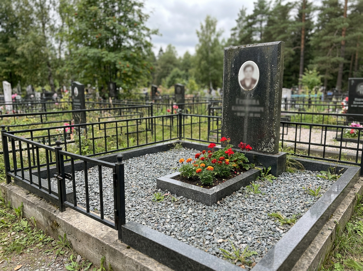 Благоустройство могилы в Ярославле — пример 4