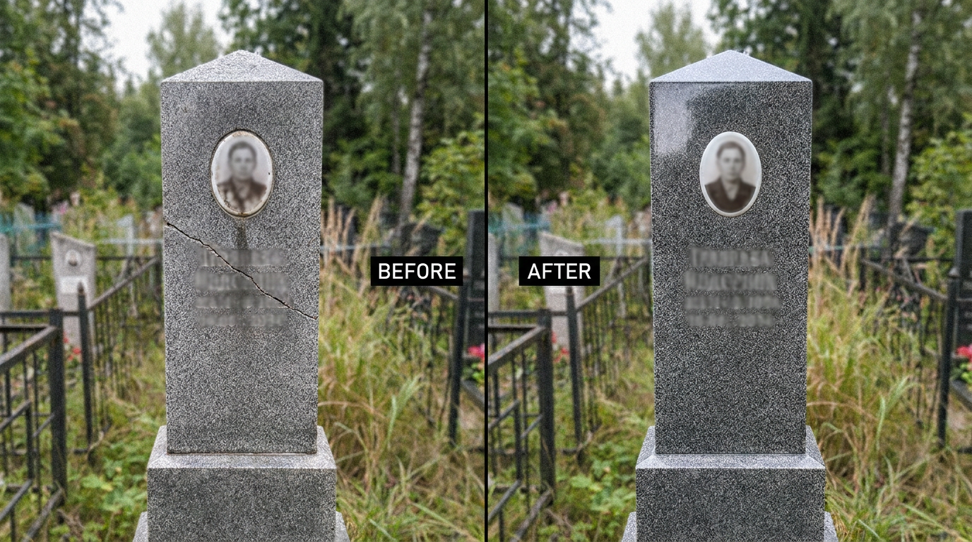 Реставрация памятника в Ярославле — пример 4