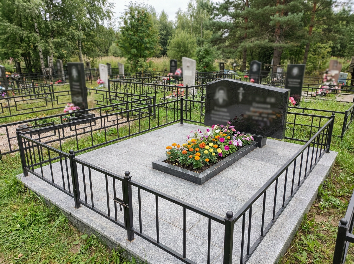 Уборка могилы в Ярославле — пример 5