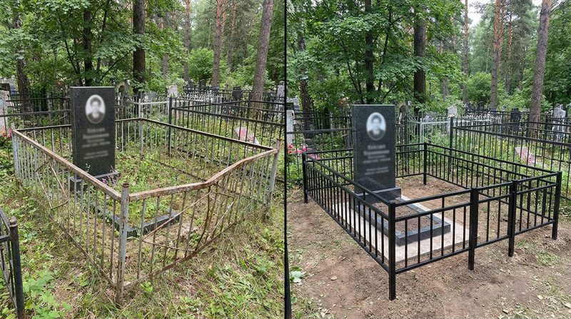 Установка ограды в Ярославле — пример 1
