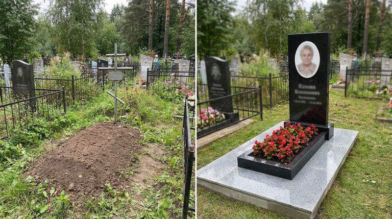 Установка памятника в Ярославле — пример 2
